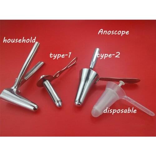 Medical stainless steel&plastic anoscope anal dilator expansion clamp device sex toys