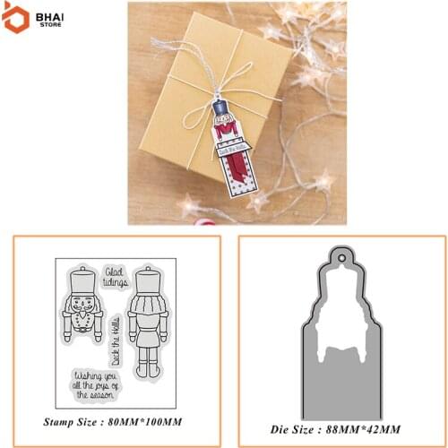 Soldier Tag Metal Cutting Dies and Stamps Scrapbook Paper Craft for DIY Christmas Fun Greeting Card Making Album Decorative 2021