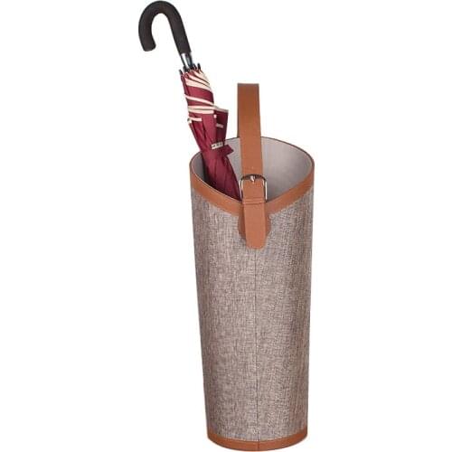 Multipurpose Umbrella Stand Flower Tube Leather Fabric Handle Paraguero Umbrella Holder New Support Parapluie Sombrilla Playa