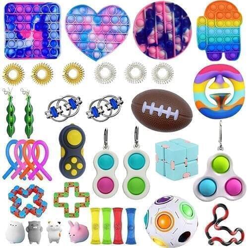 Fidget Toys Pops Simple Dimple drop shipping Antistress Toys Sensory Toy To Relieve Autism Reliver Stress Toys Free Shipping