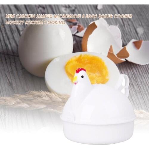 Stainless Steel Egg Mold Bowl Chicken Shaped Microwave 4 Eggs Boiler Cooker Egg Poachers Egg Tool Kitchen Cooking Gadgets