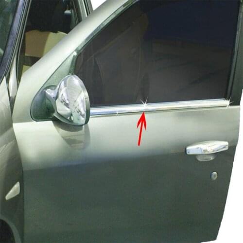 Car window trim Chrome car window trim Chrome car trim for Renault Symbol II Sedan 4 Pcs S.Steel 2009-2013