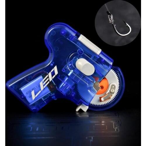 Rechargeable Long Handle Electric Automatic Fishing Hook Tier 300mAh Lithium Battery Fast Fishing Hooks Line Tying Equipment