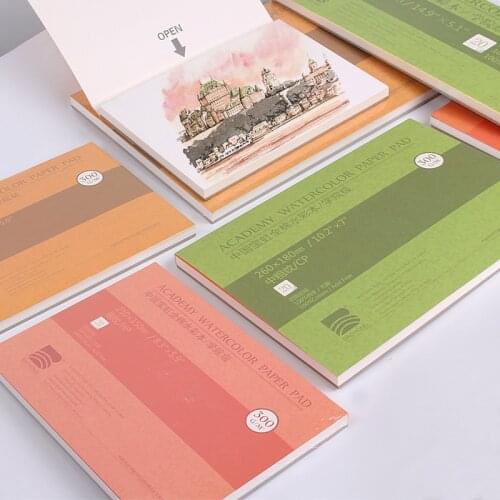 300g/m2 Professional Watercolor Paper 20Sheets Hand Painted Water-soluble Book Creative Office school Art Supplies