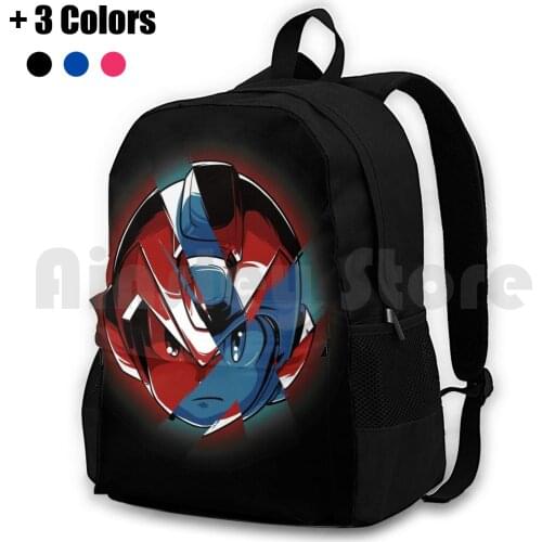 X To Mega Outdoor Hiking Backpack Riding Climbing Sports Bag Megaman 2 Video Game Video Game Mega Man Rockman Classic Mega Man