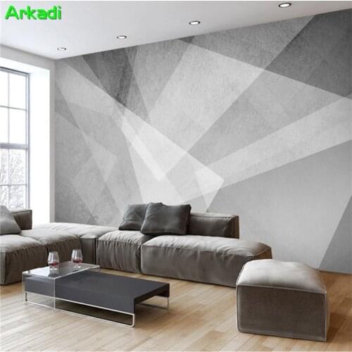 Nordic minimalist personality abstract geometric pattern mural TV background wall art decoration photo wallpaper custom size