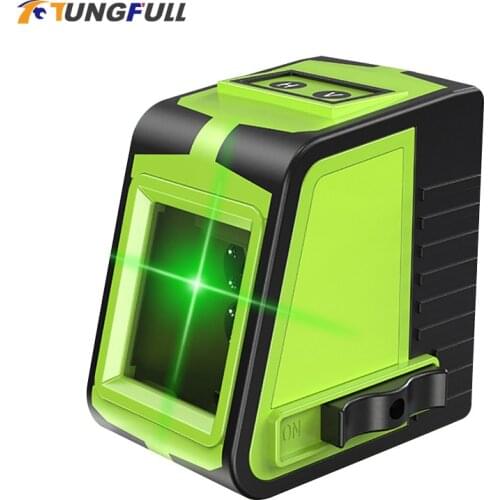 Level Meter Green Light 2 Lines Laser Level Лазерный Уровень With Rechargeable Battery Precision Two-line Indoor And Outdoor
