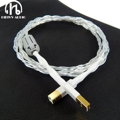WALLE OCC copper silver plated DAC USB data cable and audio amplifier cable