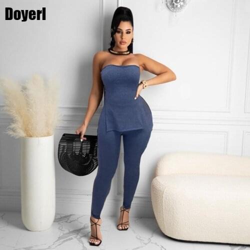 Women Clothing Sets Summer Bodycon Two Piece Set Top and Pants Matching Sets Suit Party Sexy 2 Piece Club Outfits for Women 2021