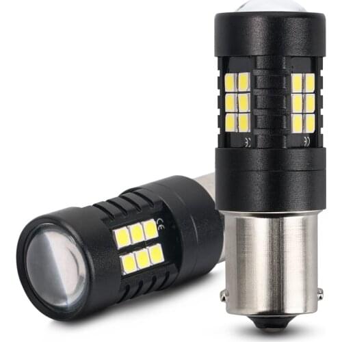 1PCS Canbus Led Bulbs No Error 1156 BA15S P21W 1157 BAY15D 21W 1156 BAU15S 3030 21SMD For Turn Signal Reverse Brake Light Red