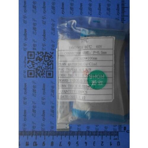 30PIN, FFC/TTL flat line, soft wire, spacing of 0.5MM, 100mm FFC TYPE A, Flexible Flat Cable ROHS