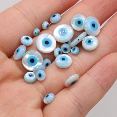 5pcs/lot Round Shape Natural Shell Beads Accessories Fashion Freshwater Loose Beads for Making DIY Jewerly Necklace Gift