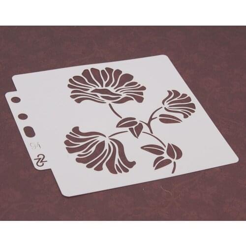 5PCS New flower Layering Stencils Drawing Color Spray stencil DIY Scrapbook photo album DIY Paper Card Crafts