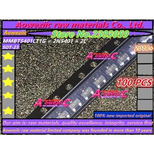 Aoweziic 2018+ 100% new imported original MMBT5401LT1G 2N5401 2L MMBT5551LT1G 2N5551 G1 SOT-23 Low Power Triode Transistor