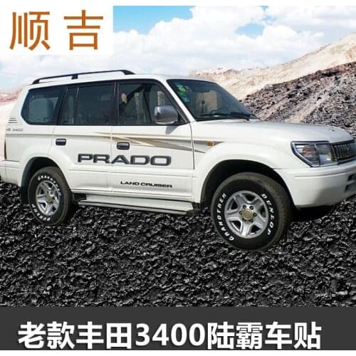 Car stickers Toyota Land Cruiser Prado 1998-2008 body exterior decoration 4000 lc120 car stickers V6 3400