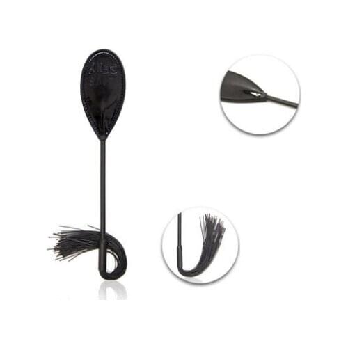 Candiway LOVE SEXY Pattern Handmade Soft Leather Paddle SM Role Play Game Adult Sex Toy Set For Him Or Her