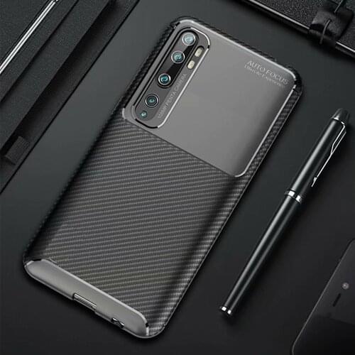 Case for Xiaomi Mi Note 10 Pro Mi 9 Lite Carbon Fiber Silicone Cover Full Back Phone Cover For Xiaomi Note 10 CC9 Pro