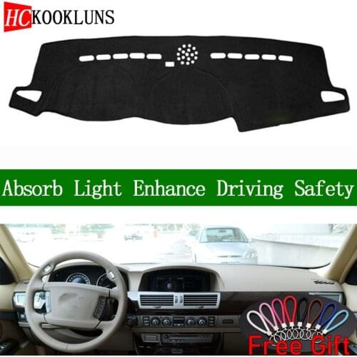 For BMW 7 series 2004 2005 2006-2008 Dashboard Cover Sun Shade Dash Mat Pad Carpet Car Stickers Interior Accessories