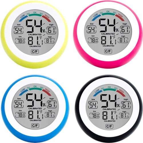 4-color 3.14 Inch Electronic Thermometer Hygrometer Standing Station Wall Hanging Room Hygrometer Street Thermometer Recorder
