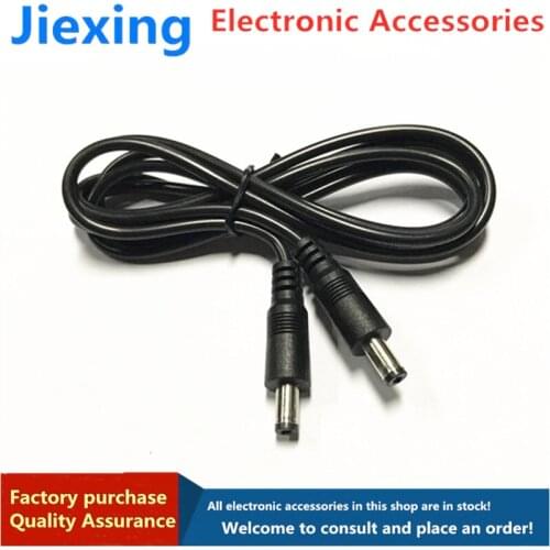 2pcs 12V monitoring round head DC power cord 5.5x2.1mm 5521DC male to male adapter direct connection cable