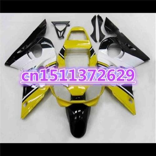 Fairing kit for YZFR6 98-02 YZF R6 98 99 00 01 02 yellow white black YZF600 R6 1998 99 00 01 2002 ABS fairing parts-Dor D