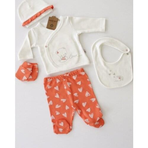 Newborn Set For Baby Unisex Clothes Hospital Luxury 2021 Soft Cotton 0-3 Month Breathable Antiallergic Fabric for Babies Summer