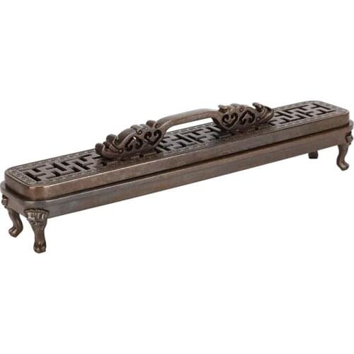 Censer Vintage Rectangular Incense Burner Hollow Burner For Family Office Relaxation Yoga Meditation Home Decor
