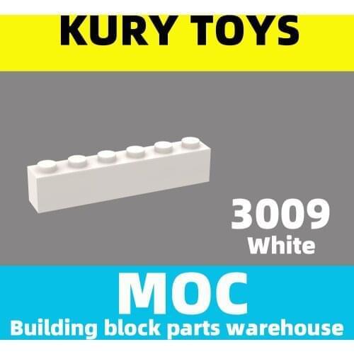 Kury Toys DIY MOC For 3009 Building block parts For Brick 1 x 6 For Brick