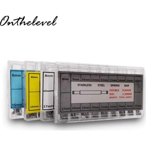 Kzfashion Hot sale watch accessories 360 sets of boxed stainless steel ear box watchband tool