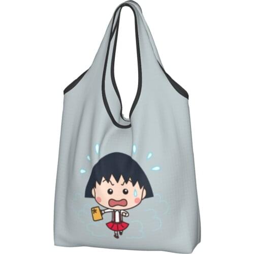 Maruko (1) Canvas Bag Woman Shoulder Bag Anime Ins tote Bag
