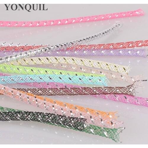 Metallic 4Mm Tubular Horsehair Crinoline Tube Crin Braid Trimming for Diy Hair Accessories 100Yds/Lot 24 Colors Free Shipping