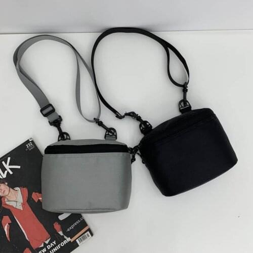 Fashion Shoulder Bag For Men Handbag Solid Color Adjustable Crossbody Bags Messenger Bag Unisex Travel Purse Phone Pouch