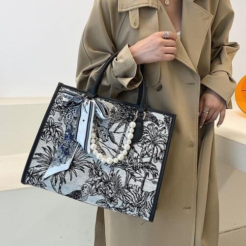 Fashion Women Canvas Handbags High Quality Ladies Large Capacity Shoulder Messenger Bags Designer Female Tote Crossbody Bags New