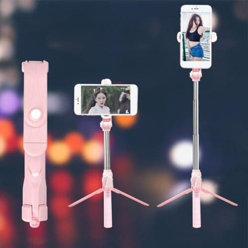 100% Brand New High Quality Wireless Bluetooth Shooting Selfie Stick Portable Phone Stand 360 ° Rotating Live Broadcast Tripod