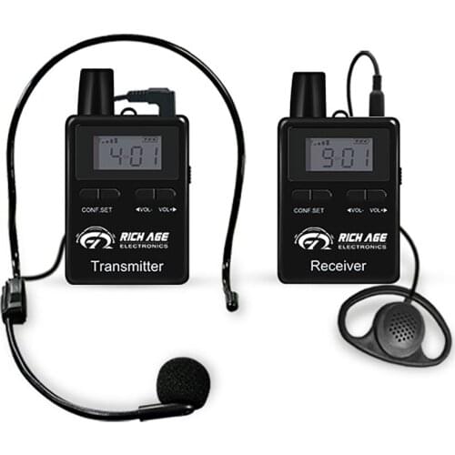 Portable 2.4ghz wireless two way communication audio guide system for horse riding equestrian training system one to one