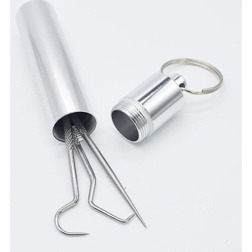 Portable Titanium Stainless Steel Portable Toothpicks Reusable Metal For Outdoor Picnics And Camping