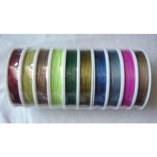 20rolls of 100M mixed color tiger tail beading wire 0.38mm