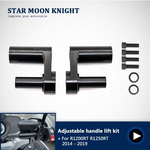For BMW R1200RT R1200 RT R1250RT R1250 RT 2014 2015 2016 2017 2018 2019 Adjustable Handlebar Riser Kit 1.625"