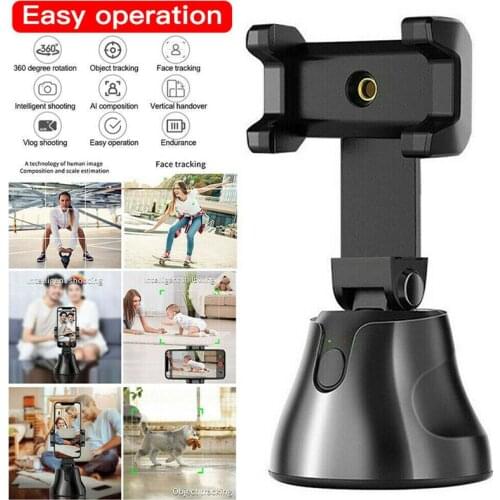 Selfie Phone Stick 360 Rotation Smart Auto Face Object Tracking Camera Phone Mount Vlog Shooting Smartphone Mount Holder