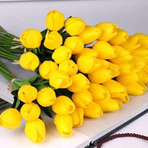 Studyset 1PC Artificial Mini PU Tulip Flower for Home Living Room Wedding Decoration