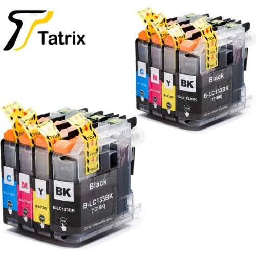 Tatrix 8PK Compatible Ink Cartridges for LC133 LC131 For Brother Printer MFC- J245 J470DW J475DW J650DW J870DW