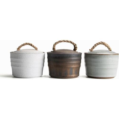 Vintage tea cans small household handmade Pu-erh tea storage wake tea jar sealed cans high-end tea ceremony accessories