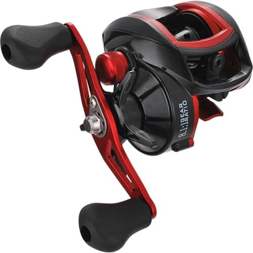 High Speed 8.1:1Baitcast Fishing Reel Slow Jigging Reels17+1BB Ultralight Casting Metal Spool Wheels Carp Fishing Tackle Pesca