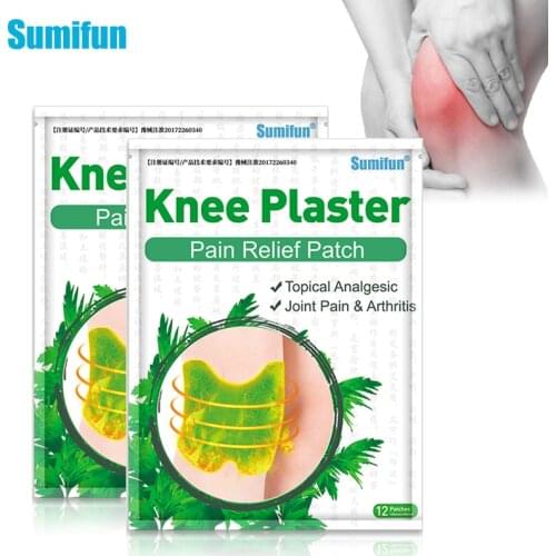 24pcs Knee Joint Pain Relief Patch Herbal Extract Wormwood Analgesic Stickers Rheumatoid Arthritis Treatment Medical Plaster