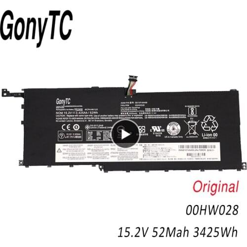 GONYTC 00HW028 Laptop Battery For Lenovo ThinkPad X1 Carbon X1C yoga SB10F46467 20FB002VGE 20FB003RGE 20FB0043GE SB10F46466