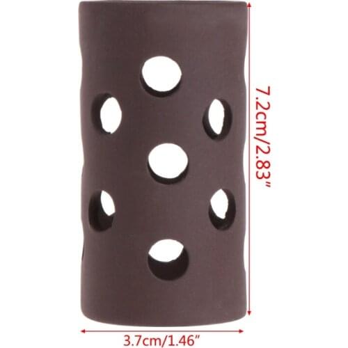 Aquarium Tank Tube Breeding Hiding Cave Shelter With Holes For Fish Shrimp Plant HX6D