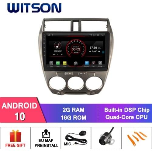 WITSON Android 10.0 CAR DVD SYSTEM for HONDA CITY 2008-2011 (Manual A/C) car dvd player link/DAB/OBD support