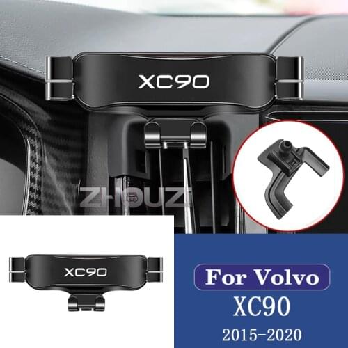 Car Mobile Phone Holder Special Air Vent Mounts Stand GPS Gravity Navigation Bracket For Volvo XC90 2015-2020 Car Accessories