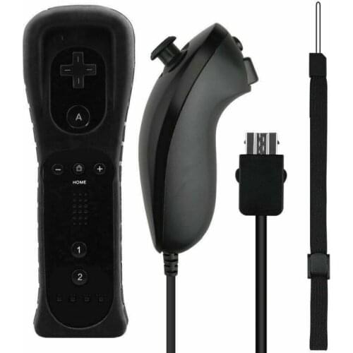 For Nintend Wii Wireless Bluetooth Joystick Remote Controller 2 In 1 Set SYNC Gamepad Left Hand / Nunchuck Optional Motion Plus