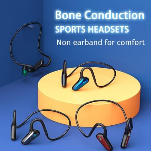 KINGSTAR M-D8 Bone Conduction Headphones Open Ear Bluetooth 5.2 Wireless Earphones Stereo Sport Waterproof Headsets for Fitness